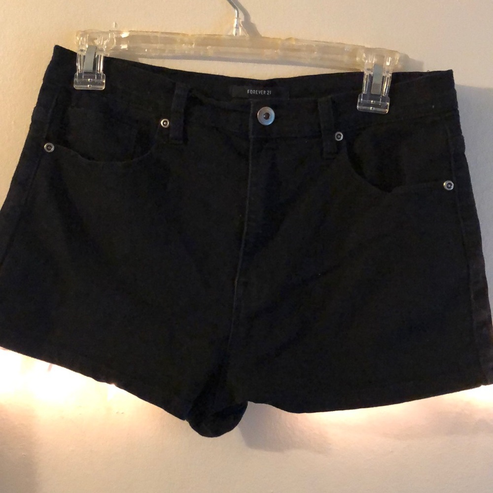 Black high waisted shorts